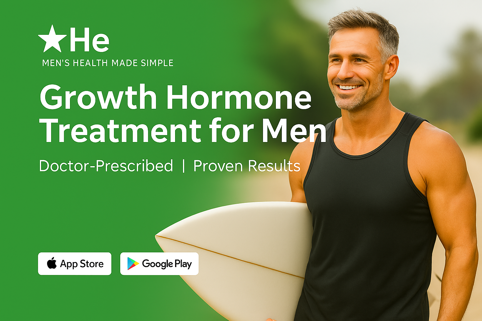 Growth Hormone Support Therapy Online | He & She MD